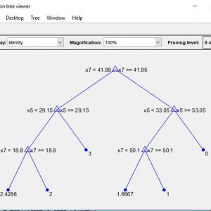 پروژه طبقه بندی مجموعه داده های پوسته های سنگی با الگوریتم درخت تصمیم در متلب