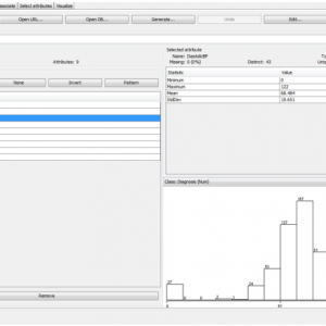پروژه خوشه بندی داده های دیابت با استفاده از الگوریتم DBSCAN در وکا(weka)